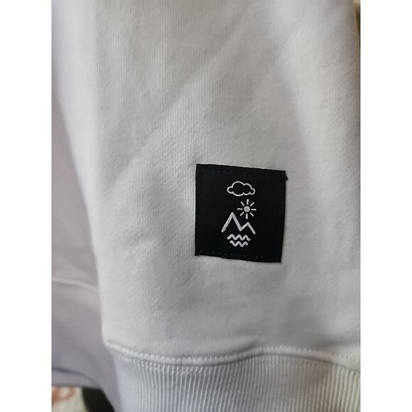 Vast White Crewneck Sweatshirt Medium Nwt New Surf Lifestyle A129 Excellent New - Picture 2 of 9